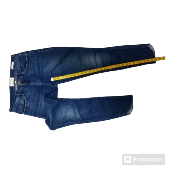 FRAME Le Skinny de Jeanne Jeans Size 28 York Wash Tulip Hem - Picture 14 of 16